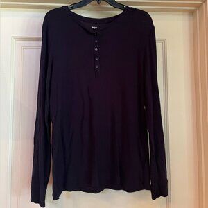 Gap Body - Long Sleeve - Soft - Navy Blue - Top - Sz XL